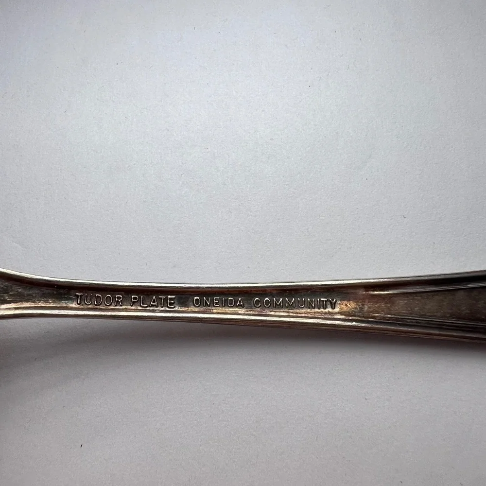 Oneida Community Queen Bess II Tudor Silverplate Solid Jelly Server Vtg 1940s